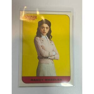 Nancy Wheeler 2018 Topps Stranger Things Series 1 Sticker #8 of 20 Rookie
